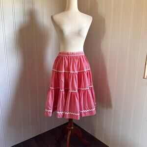 Vintage 50s Rockmount Ranch Wear Midi Skirt S